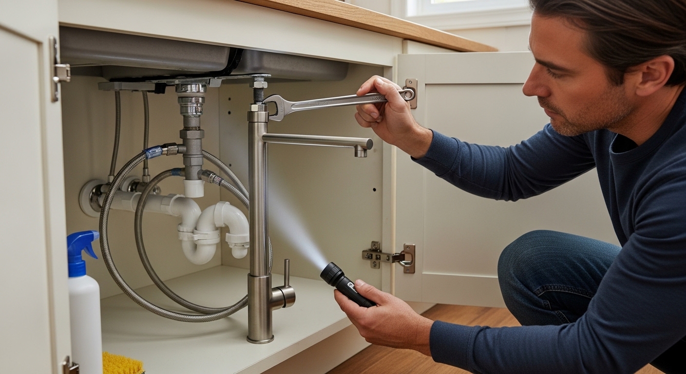 how to remove an old faucet kitchen