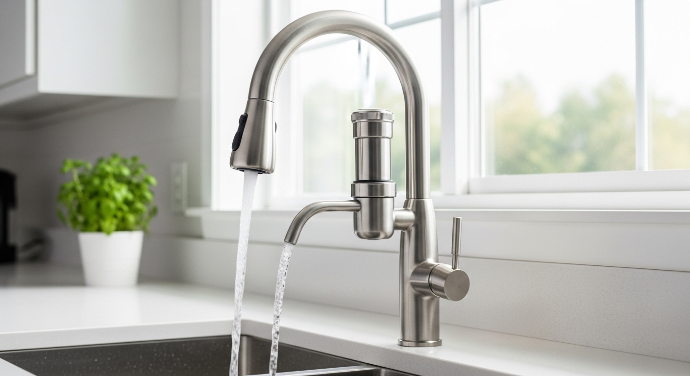 wide faucet water filter