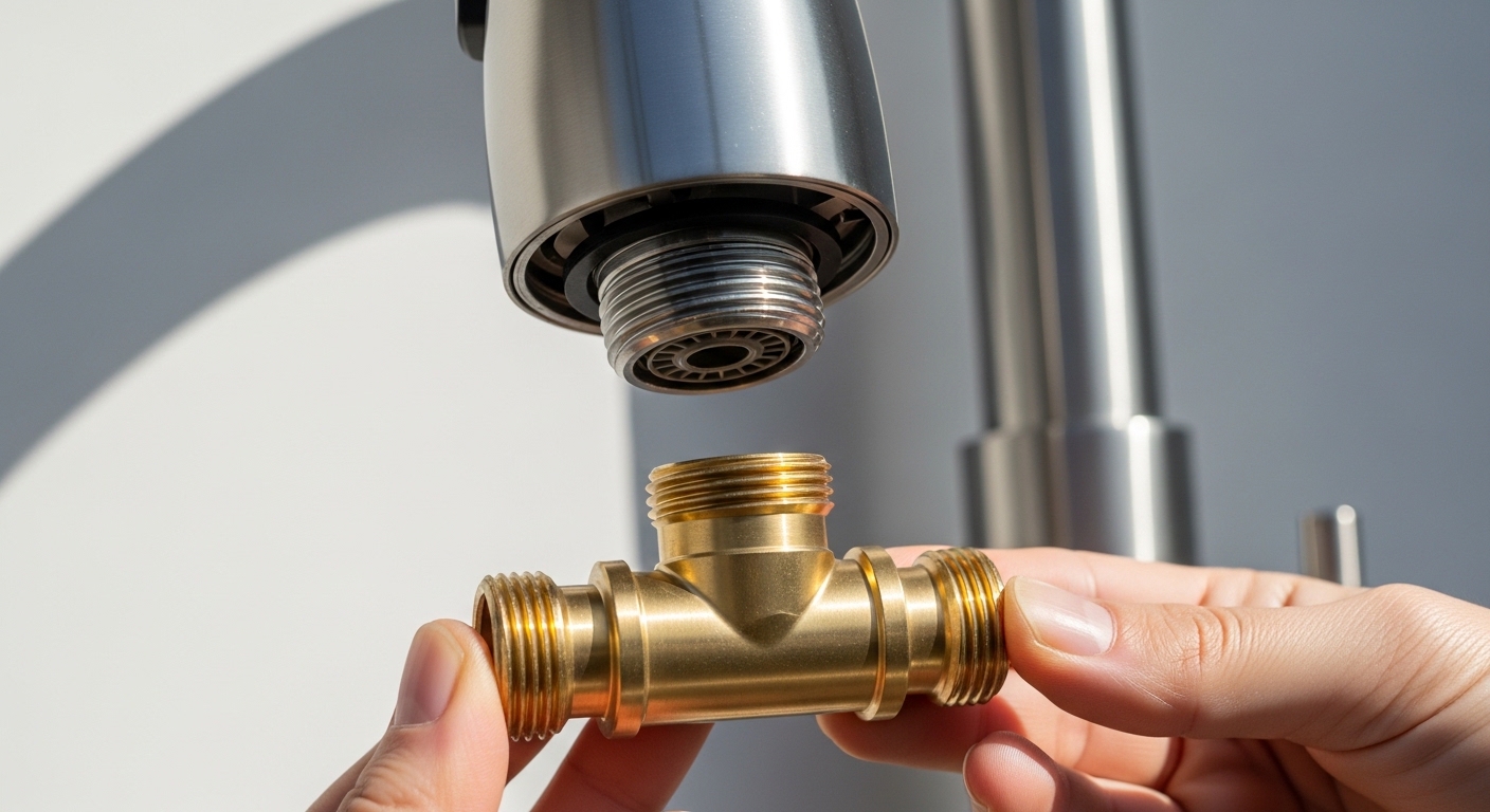 pull down kitchen faucet to hose adapter