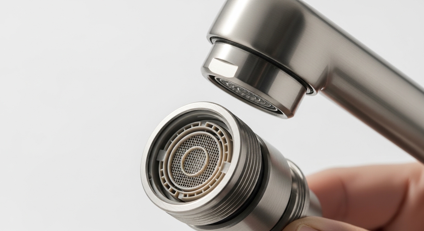 stainless steel kitchen faucet aerator