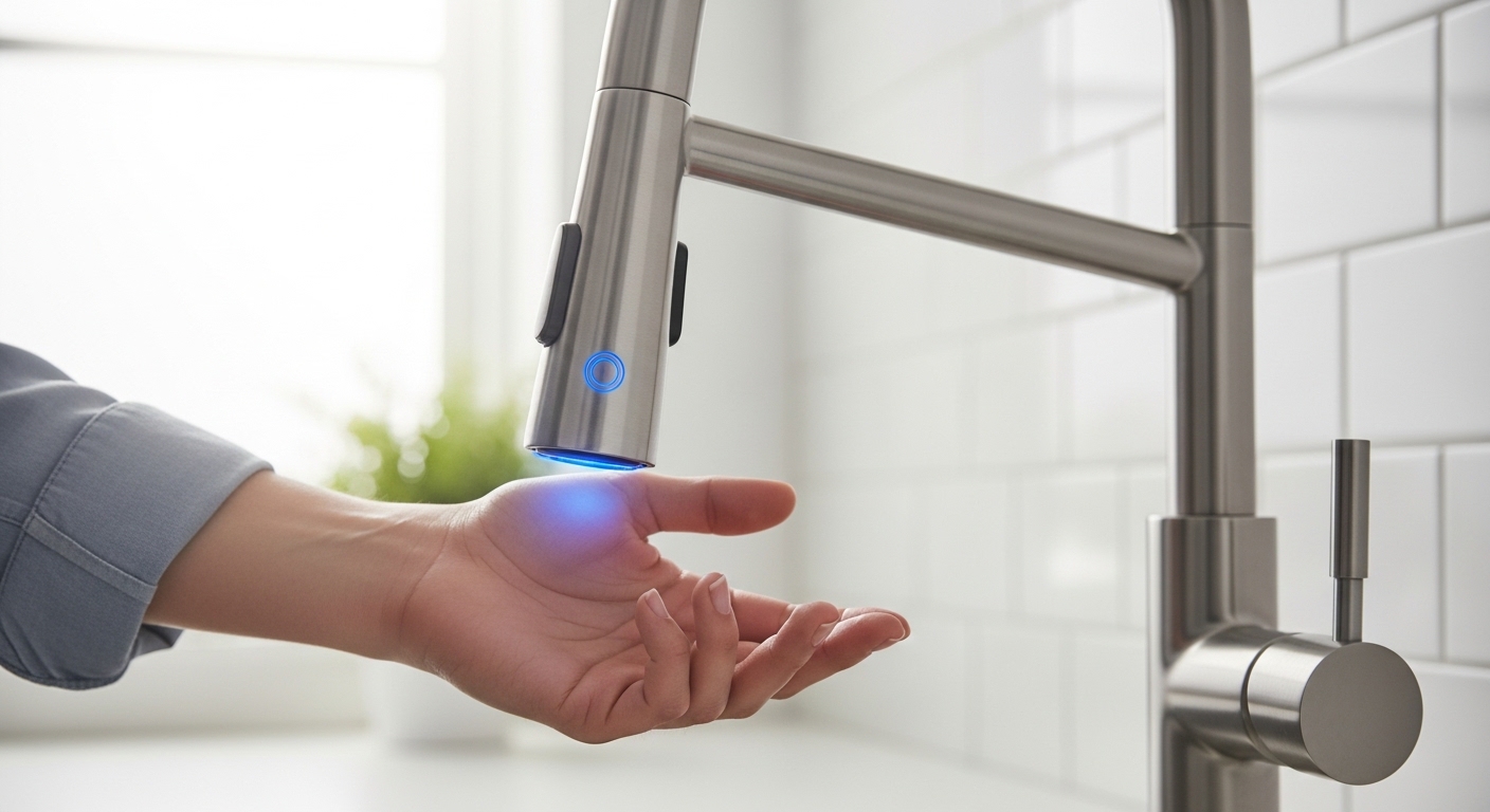 touchless faucet light blinking