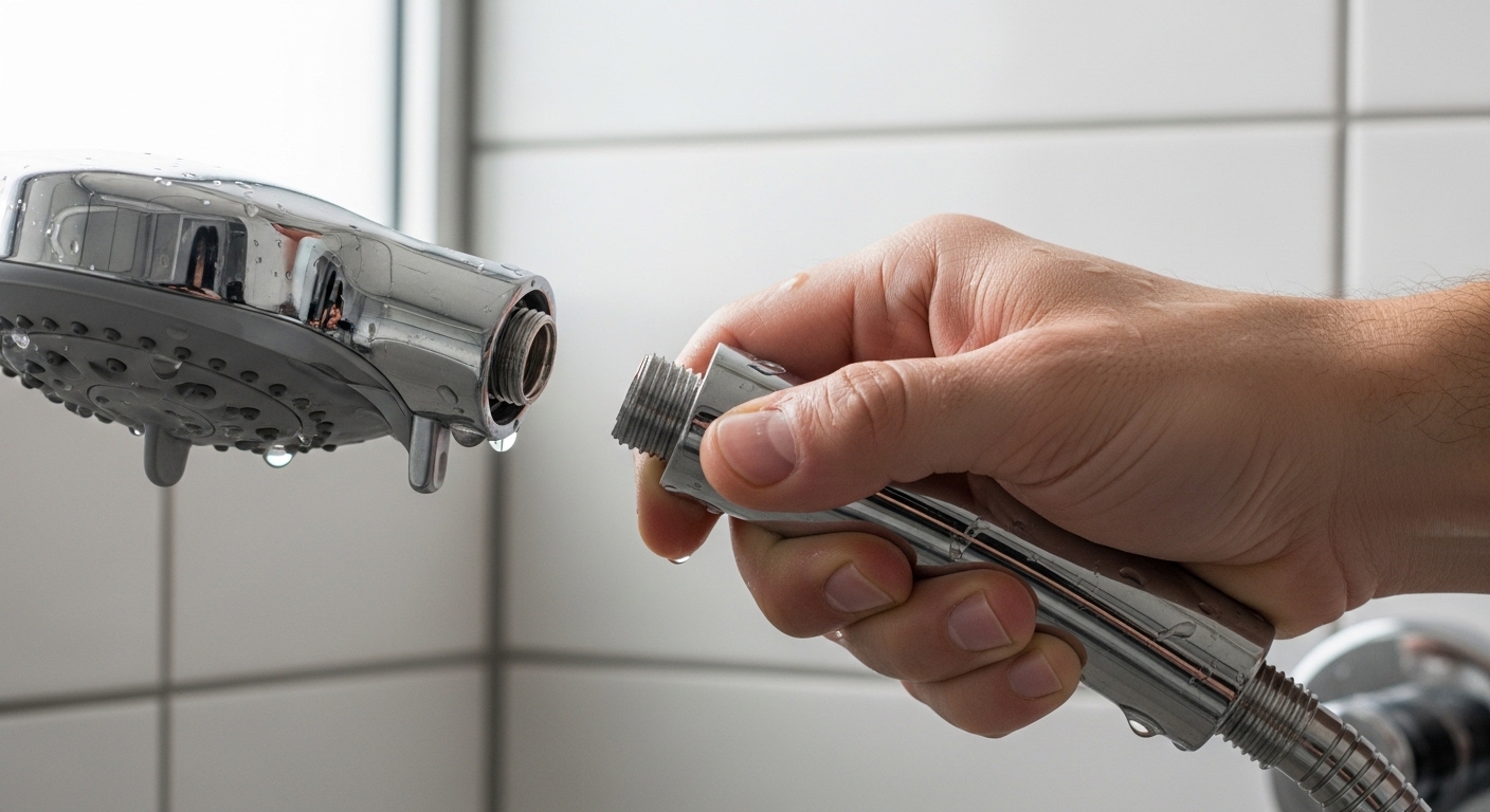 shower head suddenly low pressure